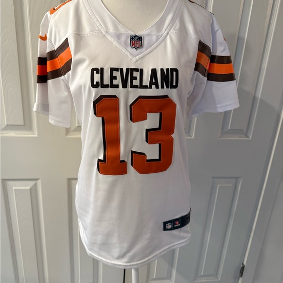 NFL Tops - Cleveland Browns White Football Jersey